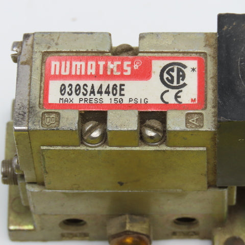 Numatics 030SA446E 5/2 Position Miniature Pneumatic Directional Valve 24VDC