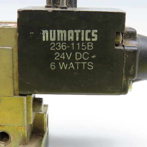 Numatics 030SA446E 5/2 Position Miniature Pneumatic Directional Valve 24VDC