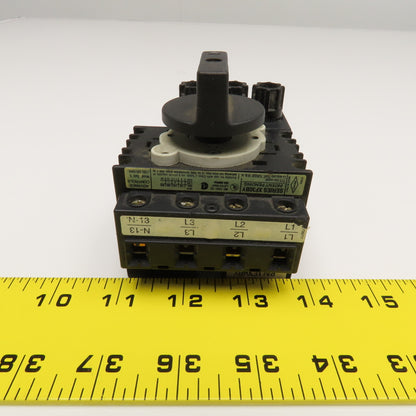 Advance Controls XF30BY 600V 20Hp Max Fused Disconnect Switch Manual Operator