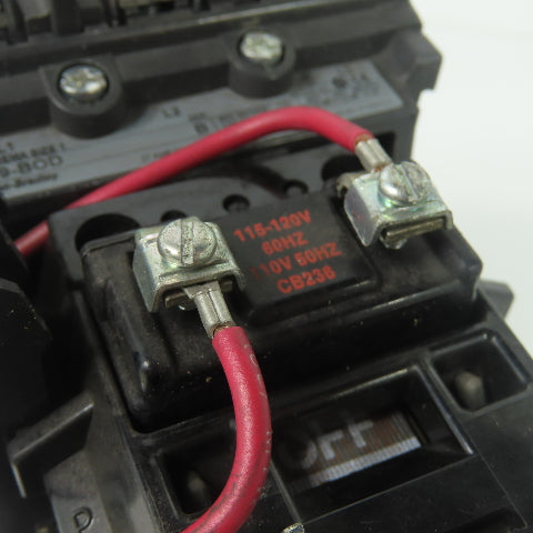Allen Bradley 509-BOD Ser B Size 1 27A Non-Reversing Motor Starter 600VAC