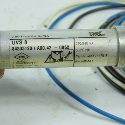 Kromschroder 84333120 UVS 8 Flame Sensor 220/240VAC 50/60Hz -40°F/+176°F
