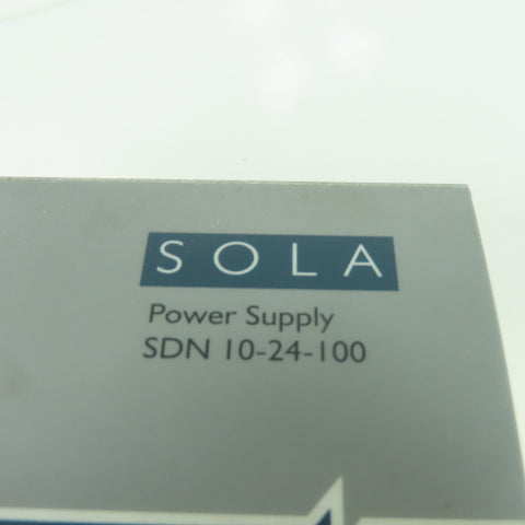 Sola SDN 10-24-100 Power Supply 115/230VAC 6/2.8A Input 24VDC 10A Output