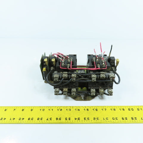 Allen Bradley 705-BOD103 Ser K Size 1 Reversing Starter 3-10HP 120V Coil W37