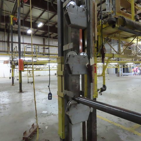 3 Roll Rubber Roofing Skin Floor Carpet Roll Out Hoist 2 Post 2 Ton 10' x 24"