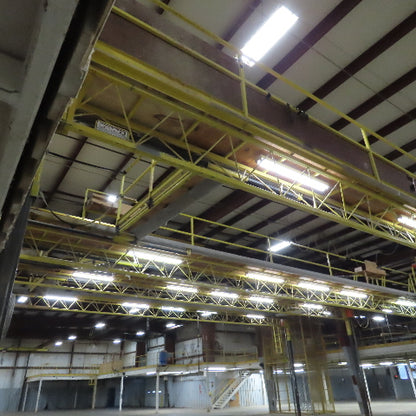 PWI 8 Post Powered Scaffold RV Manufacturing Lift Work Platform 9' Wide Each Bay