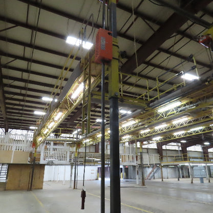 PWI 8 Post Powered Scaffold RV Manufacturing Lift Work Platform 9' Wide Each Bay