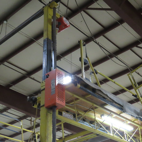PWI 8 Post Powered Scaffold RV Manufacturing Lift Work Platform 9' Wide Each Bay