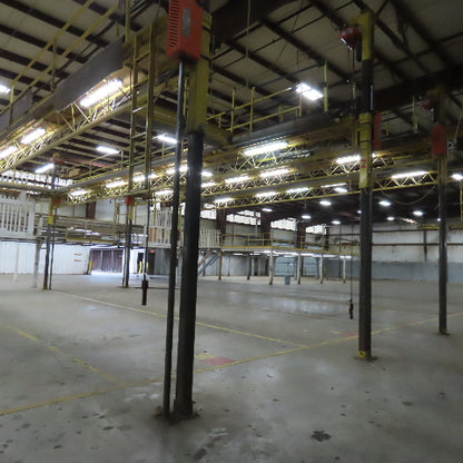 PWI 8 Post Powered Scaffold RV Manufacturing Lift Work Platform 9' Wide Each Bay