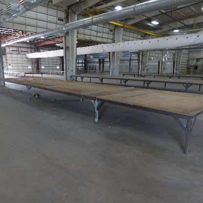 507" Long x 107" Wide Steel Frame Work Bench Assembly Weld Table 30" Tall