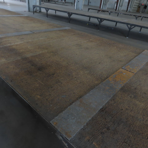 507" Long x 107" Wide Steel Frame Work Bench Assembly Weld Table 30" Tall