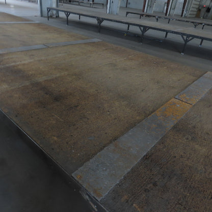 507" Long x 107" Wide Steel Frame Work Bench Assembly Weld Table 30" Tall