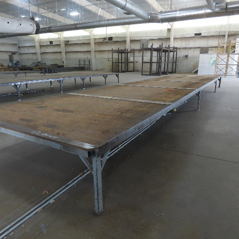 507" Long x 107" Wide Steel Frame Work Bench Assembly Weld Table 30" Tall