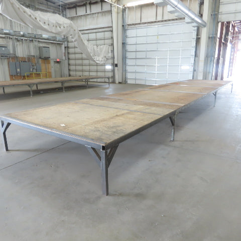 507" Long x 107" Wide Steel Frame Work Bench Assembly Weld Table 30" Tall