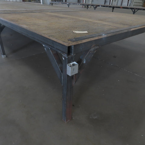 506" Long x 108" Wide Steel Frame Work Bench Assembly Weld Table 30" Tall