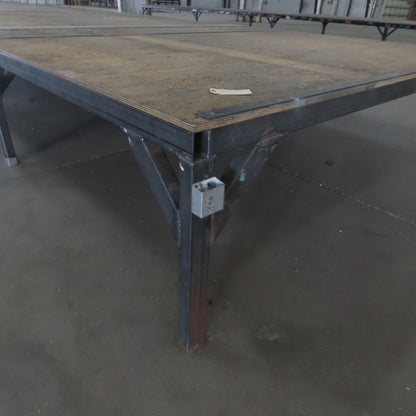506" Long x 108" Wide Steel Frame Work Bench Assembly Weld Table 30" Tall