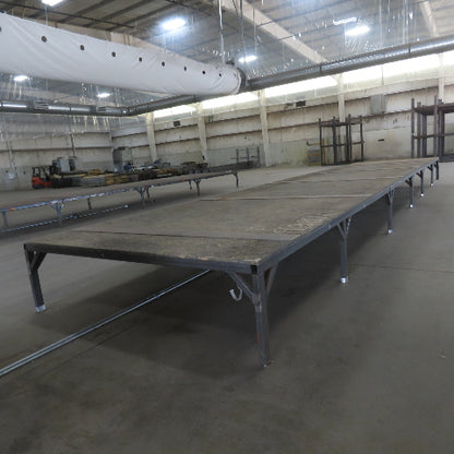 506" Long x 108" Wide Steel Frame Work Bench Assembly Weld Table 30" Tall