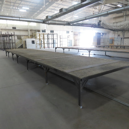 506" Long x 108" Wide Steel Frame Work Bench Assembly Weld Table 30" Tall