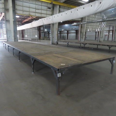 506" Long x 108" Wide Steel Frame Work Bench Assembly Weld Table 30" Tall