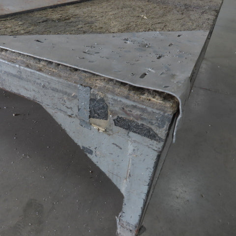 504" Long x 100" Wide Steel Frame Work Bench Assembly Weld Table 31" Tall