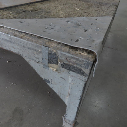 504" Long x 100" Wide Steel Frame Work Bench Assembly Weld Table 31" Tall