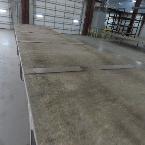 504" Long x 100" Wide Steel Frame Work Bench Assembly Weld Table 31" Tall