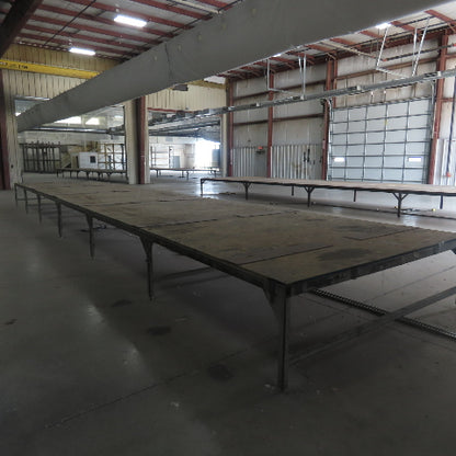 504" Long x 100" Wide Steel Frame Work Bench Assembly Weld Table 31" Tall