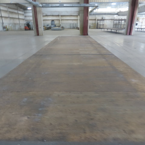 420" Long x 108" Wide Steel Frame Work Bench Assembly Weld Table 31-1/4" Tall