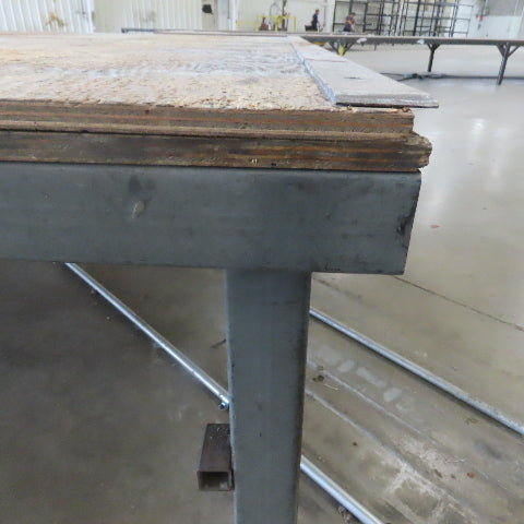 336-1/2" Long x 108" Wide Steel Frame Work Bench Assembly Weld Table 31" Tall