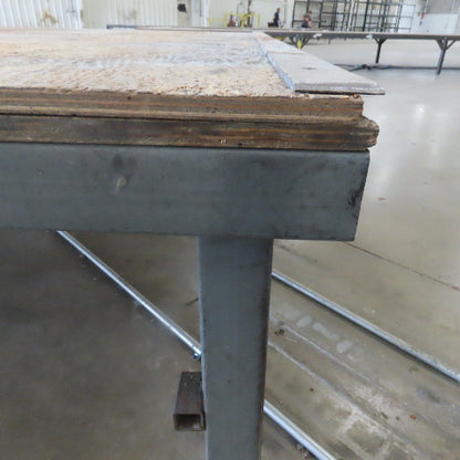 336-1/2" Long x 108" Wide Steel Frame Work Bench Assembly Weld Table 31" Tall