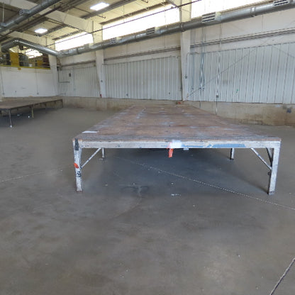 336-1/2" Long x 108" Wide Steel Frame Work Bench Assembly Weld Table 31" Tall