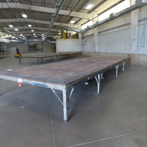 336-1/2" Long x 108" Wide Steel Frame Work Bench Assembly Weld Table 31" Tall
