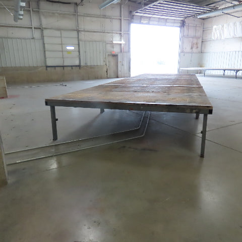 336-1/2" Long x 108" Wide Steel Frame Work Bench Assembly Weld Table 31" Tall