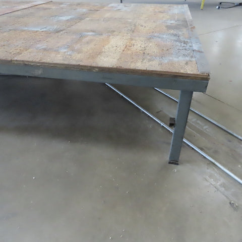 336-1/2" Long x 108" Wide Steel Frame Work Bench Assembly Weld Table 31" Tall