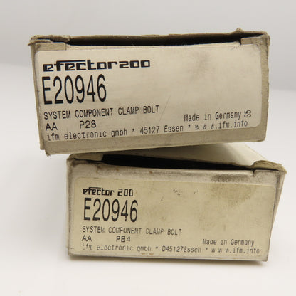 IFM E20946 Efector 200 System Component Clamp Lot Of 2