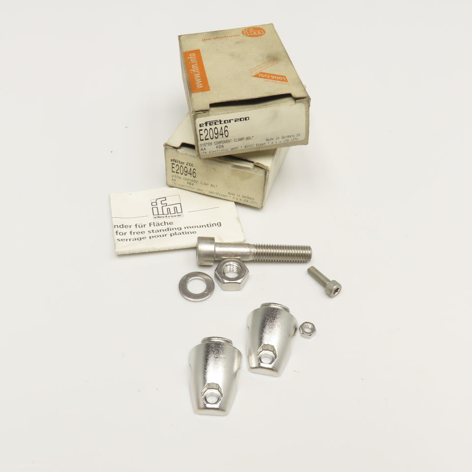 IFM E20946 Efector 200 System Component Clamp Lot Of 2