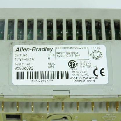 Allen Bradley 1794-IA16 Ser A Flex I/O Input Module 120VAC