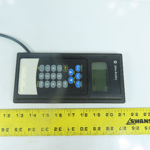 Allen Bradley 20-HIM-C5 Ser A Remote Programmer LCD F/W 3.003 W/ Cable