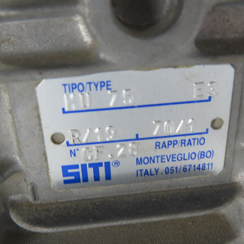 Siti HU 75 E3 70:1 Ratio Gear Reducer CF.28