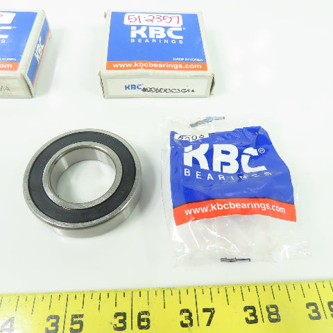6006DDC3G14 Double Sealed Ball Bearing 55mm OD 30mm ID Bore Lot Of 2