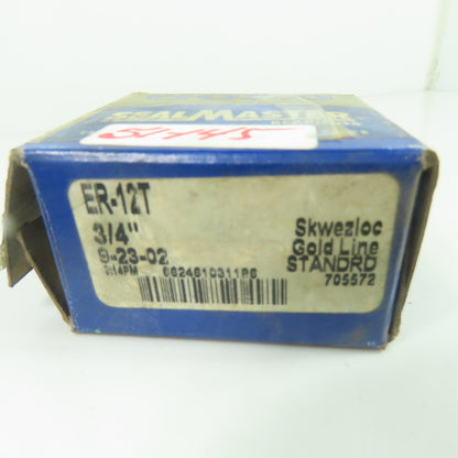SealMaster ER-12T Skwezloc Gold Line Insert Bearing 3/4" Bore NEW