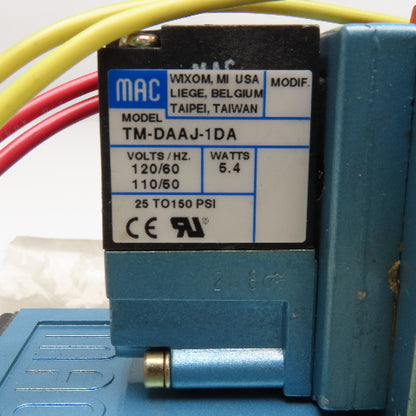 MAC 82A-AC-CKA-TM-DAAP-1DA 4/2 Position Pneumatic Solenoid Valve 110/120V