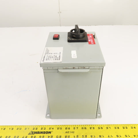 Daykin MDGTB-07 500VA Transformer Disconnect Combo Pri 480V Sec 120V 1PH 60HZ