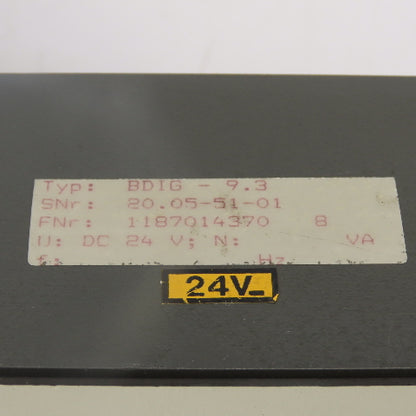 Syron 1187014370 BDIG-9.3 Double Blank Analyzer 24VDC