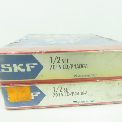 SKF 7015 CD/P4ADGA Super Precision Angular 1/2 Set Bearing 75mm x 115mm x 20mm