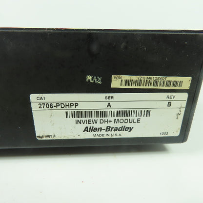 Allen Bradley 2706-PDHPP Ser A Rev B Inview DH+ Communication Module