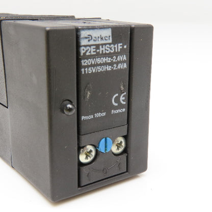 Parker F35VXBG023A 5/3 Position Closed Center Pneumatic Solenoid Valve 120V Coil