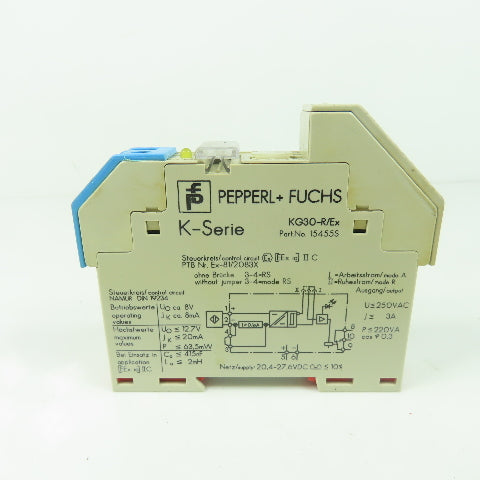 Pepperl & Fuchs KG30-R/Ex Safety Barrier 220VA 250VC 24VDC