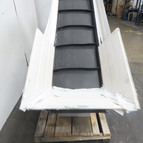 Titan 7' Long Incline Chip Conveyor 18" Belt 3Ph 230/460V 75" Discharge 35FPM