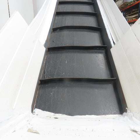Titan 7' Long Incline Chip Conveyor 18" Belt 3Ph 230/460V 75" Discharge 35FPM