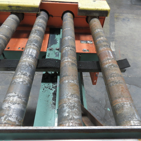 Roach 102" L x 23" W Chain Driven 2.5" Live Roller Conveyor 230/460V 18FPM